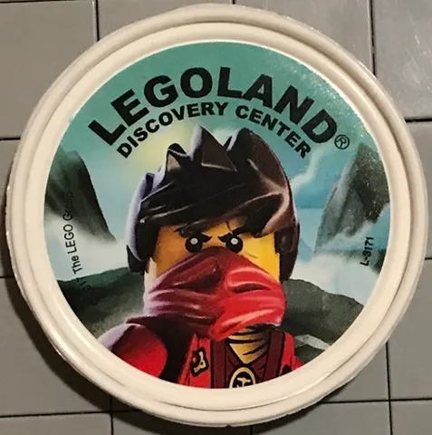 Pin, LEGOLAND Discovery Center NINJAGO Kai with Hair 2 Piece Badge