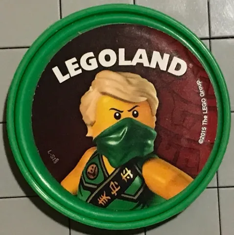Pin, LEGOLAND NINJAGO Lloyd with Hair 2 Piece Badge