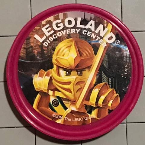 Pin, LEGOLAND Discovery Center NINJAGO Golden Ninja 2 Piece Badge