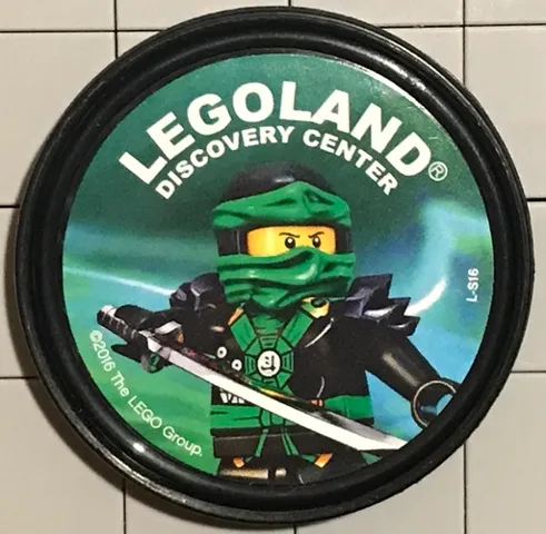Pin, LEGOLAND Discovery Center NINJAGO Lloyd with Head Wrap 2 Piece Badge