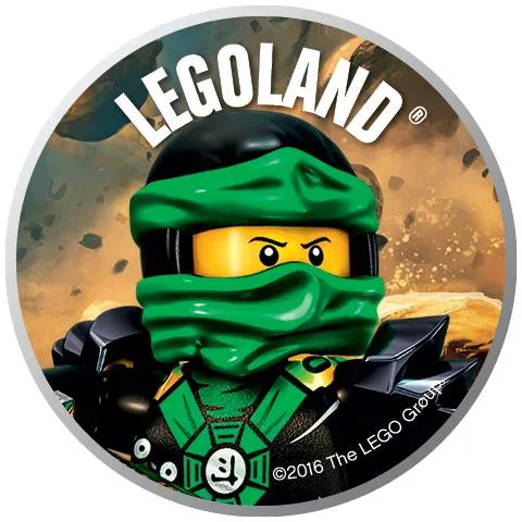 Pin, LEGOLAND NINJAGO Lloyd with Head Wrap 2 Piece Badge