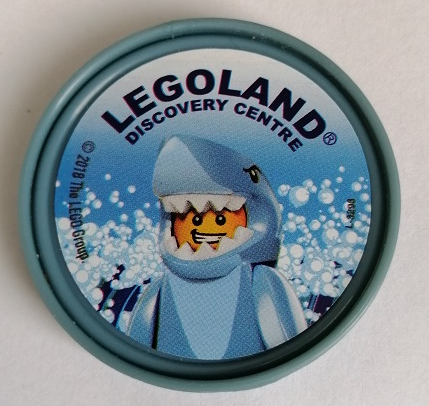 Pin, LEGOLAND Discovery Center Shark Guy 2 Piece Badge