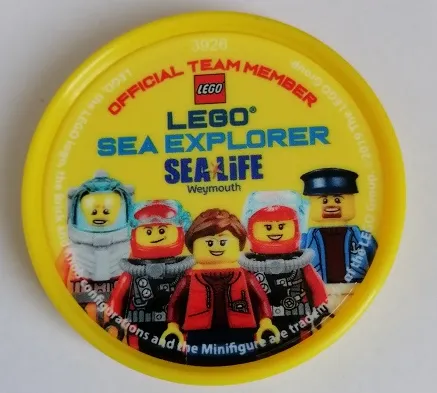 Pin, LEGO Sea Explorer, Sea Life Weymouth, Official Team Member 2 Piece Badge