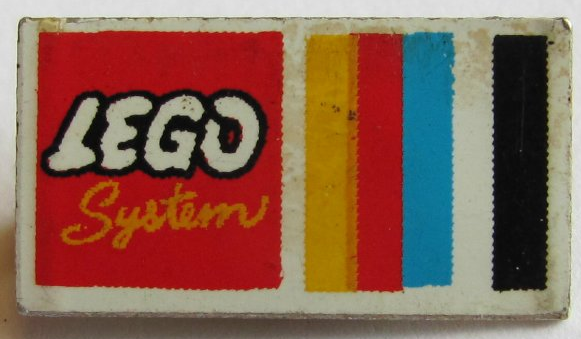 Pin, LEGO System Logo, Classic Colors