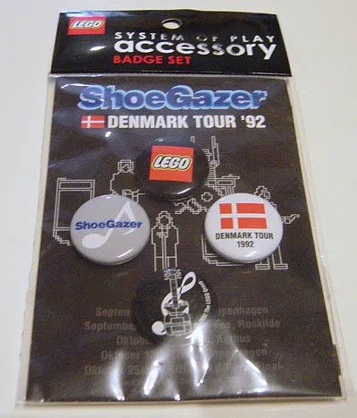 Pin, ShoeGazer Denmark Tour '92 - Badge Set 2