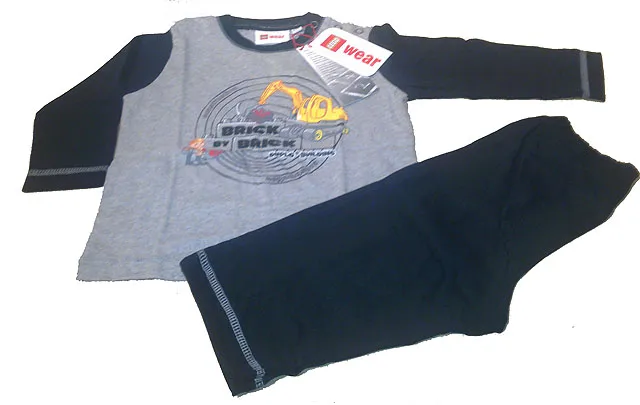 Pajamas, Duplo Construction Gray