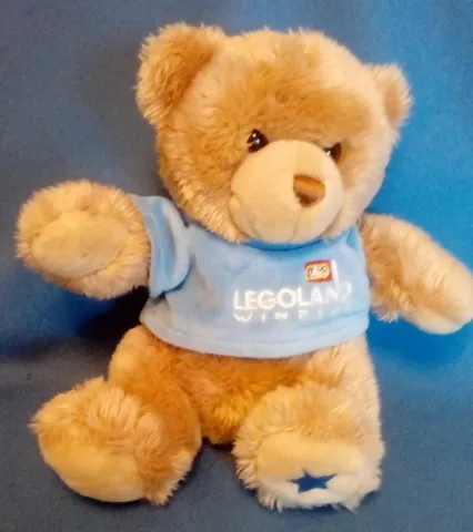 Teddy Bear Plush - LEGOLAND Windsor Light Blue Shirt and Blue Star on Foot