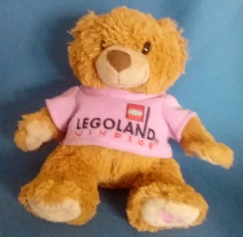 Teddy Bear Plush - LEGOLAND Windsor Pink Shirt and Pink Brick on Foot