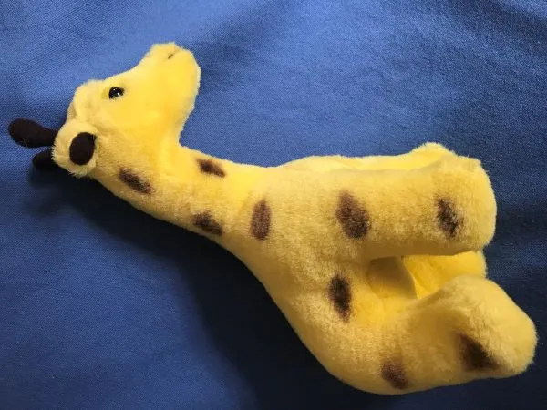 Giraffe Plush - Brown Spots and Dark Brown Horns and Ears