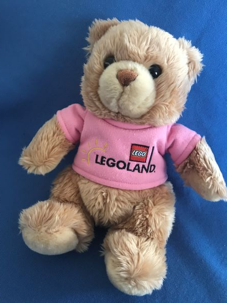 Teddy Bear Plush - LEGOLAND Pink Shirt and Pink Heart on Foot