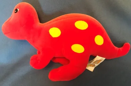 Dinosaur Plush - Yellow Spots