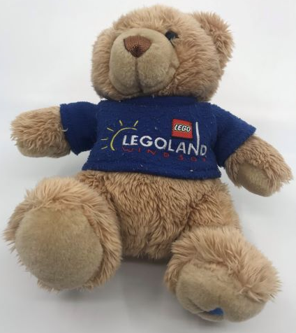 Teddy Bear Plush - LEGOLAND Windsor Royal Blue Shirt and Blue Star on Foot