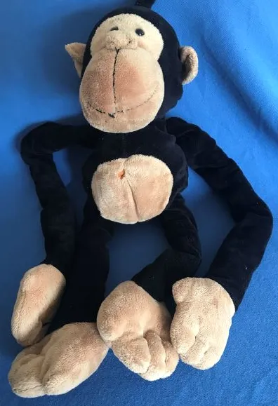 Monkey Plush - Black with Pull Through Arms / Legs
