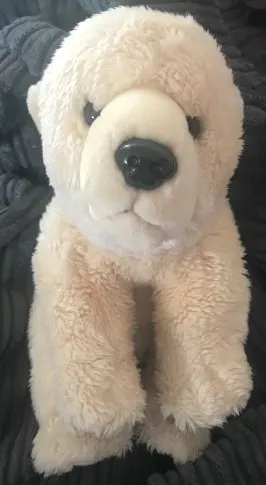 Polar Bear Plush with Plastic Nose