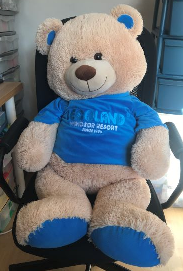 Teddy Bear Plush - Large Brown with LEGOLAND Windsor Resort Since 1996 Blue Shirt