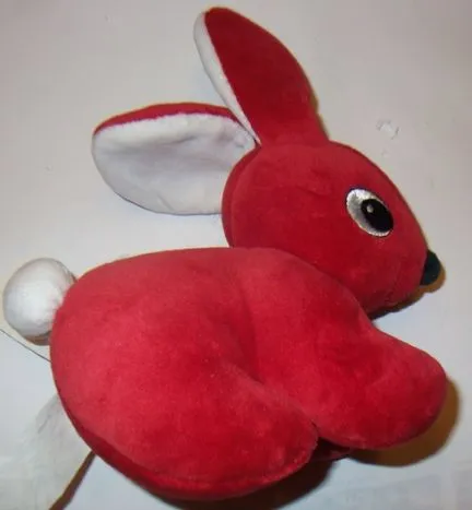 DUPLO Bunny / Rabbit Small - White Ear Inside, Pupils Near Nose