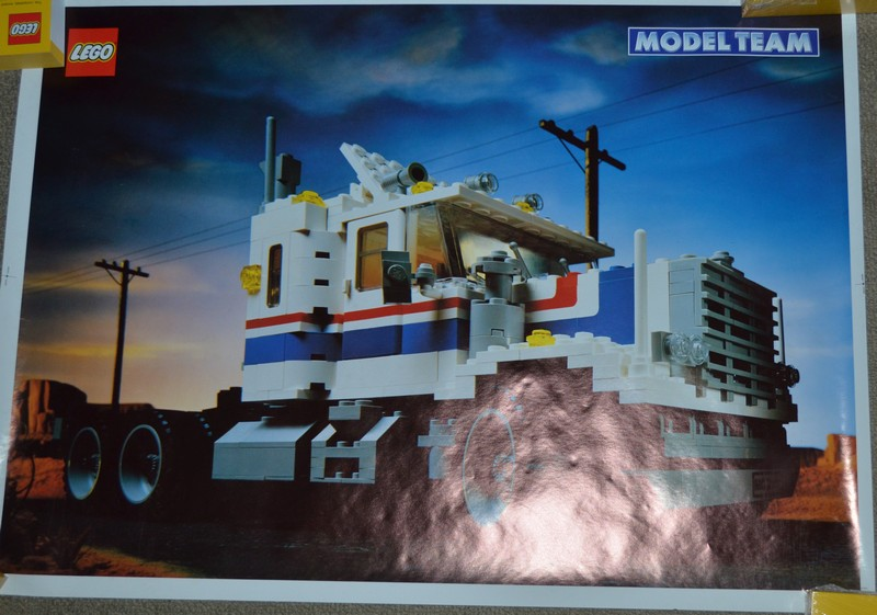 Model Team Poster - (Set 5580, Full Color Background)