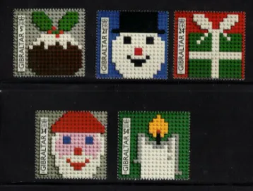 LEGO Stamp Gibraltar 1996 - Christmas Set of 5
