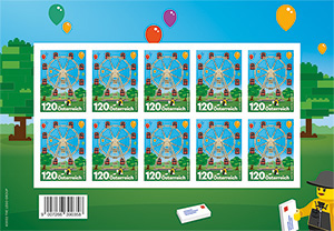LEGO Stamp Austria 2022 - 90 Years of LEGO (Sheet of 10)