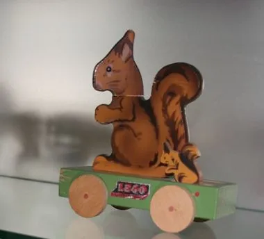 Wooden Pull-Along Squirrel
