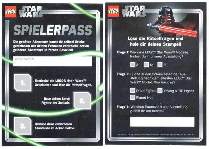 Star Wars Quiz Card (German)