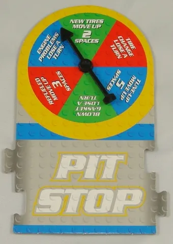 Racers Game Track Piece Special Pit Stop with Words
