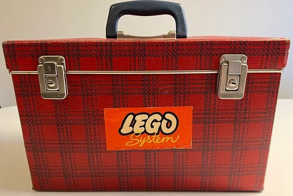 Storage Box Plaid with Handle