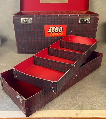 Storage Box Plaid Large with Handle