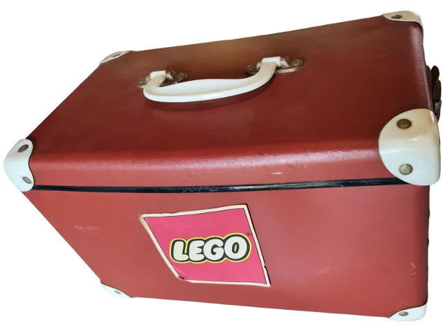Storage Box Plain with Handle, LEGO Logo on Both Sides (Stickers), Metal Locks on Sides and White Corner Protectors