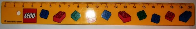 Ruler, Bricks Pattern Yellow (20 cm)