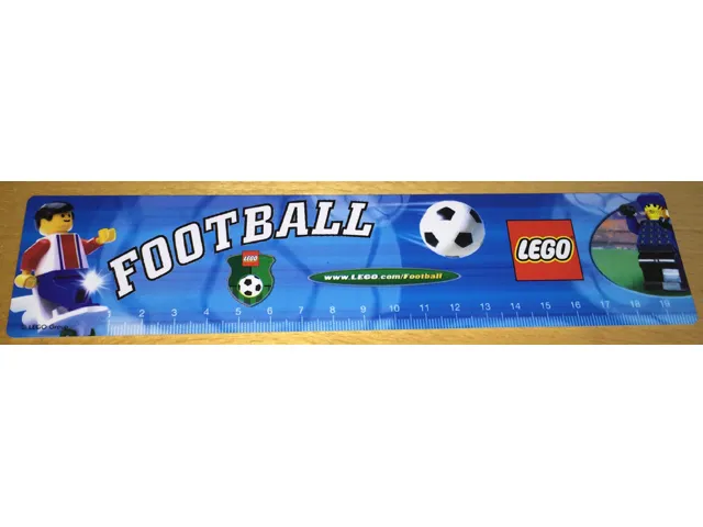 Ruler, LEGO Football (Soccer) Pattern (20 cm)