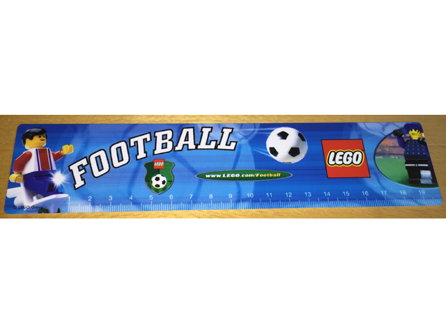 Ruler, LEGO Football (Soccer) Pattern (20 cm)