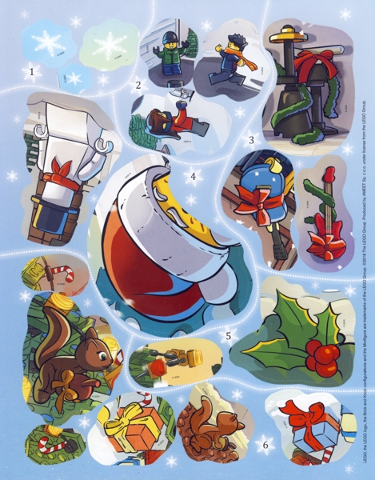 Sticker Sheet, LEGO City Advent book 2018, sheet 1