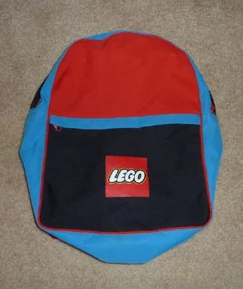 Backpack Red, Black, and Blue with Lego Logo