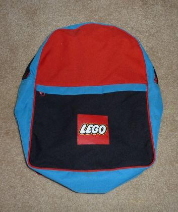 Backpack Red, Black, and Blue with Lego Logo