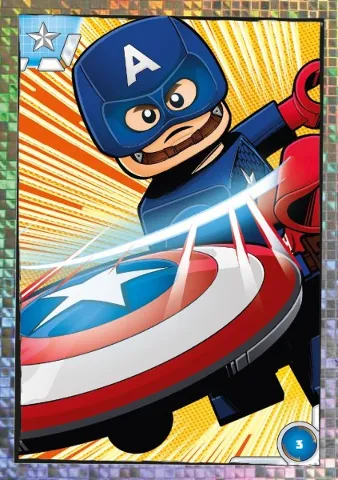 Avengers Trading Card Collection (German) Series 1 - # 3 Comic Captain America
