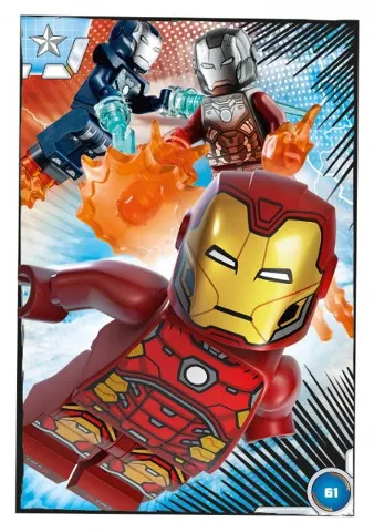 Avengers Trading Card Collection (German) Series 1 - # 61 Team Iron Man, Blazer & Tazer