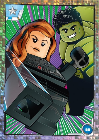 Avengers Trading Card Collection (German) Series 1 - # 68 Comic Duo Black Widow & Hulk