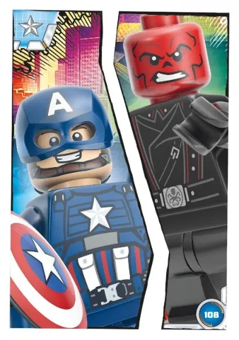 Avengers Trading Card Collection (German) Series 1 - # 108 Captain America vs. Red Skull