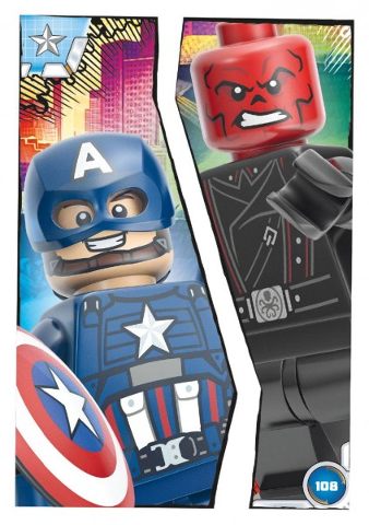 Avengers Trading Card Collection (German) Series 1 - # 108 Captain America vs. Red Skull