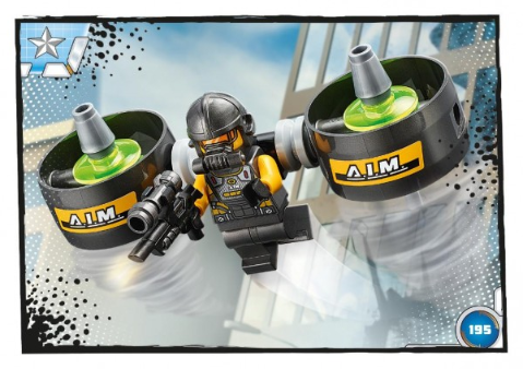 Avengers Trading Card Collection (German) Series 1 - # 195 A.I.M.-Agenten-Raketenrucksack