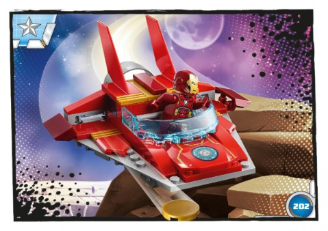 Avengers Trading Card Collection (German) Series 1 - # 202 Iron Mans Jet