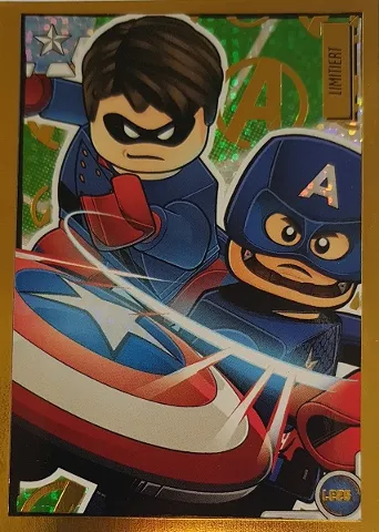 Avengers Trading Card Collection (German) Series 1 - # LE25 Comic Captain America & Bucky Barnes Limited Edition