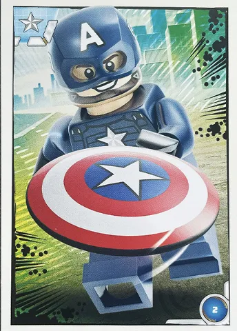 Avengers Trading Card Collection (Polish) Series 1 - # 2 Kapitan Ameryka