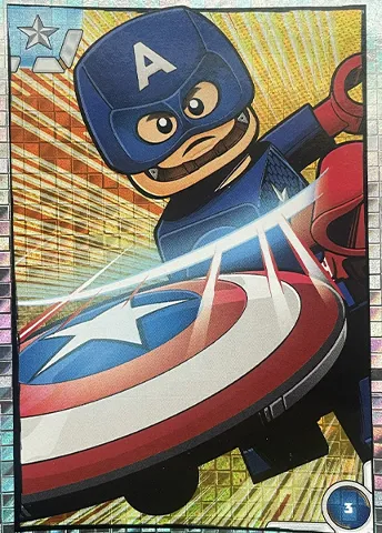 Avengers Trading Card Collection (Polish) Series 1 - # 3 Komiksowy Kapitan Ameryka