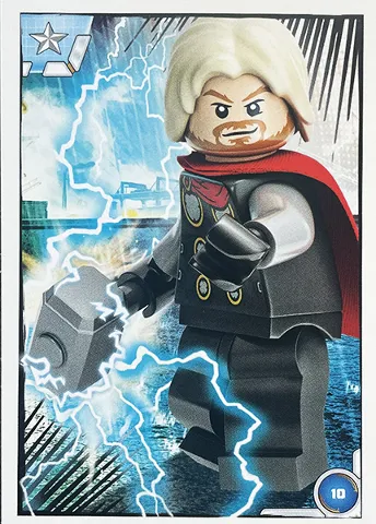 Avengers Trading Card Collection (Polish) Series 1 - # 10 Thor