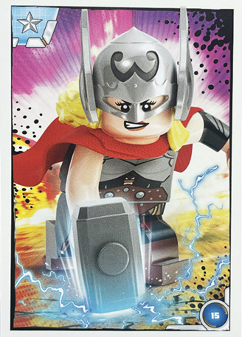 Avengers Trading Card Collection (Polish) Series 1 - # 15 Potężna Thor