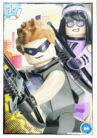 Avengers Trading Card Collection (Polish) Series 1 - # 64 Duet Hawkeye i Kate Bishop