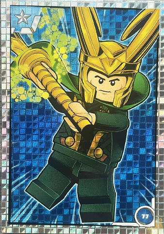 Avengers Trading Card Collection (Polish) Series 1 - # 77 Komiksowy Loki