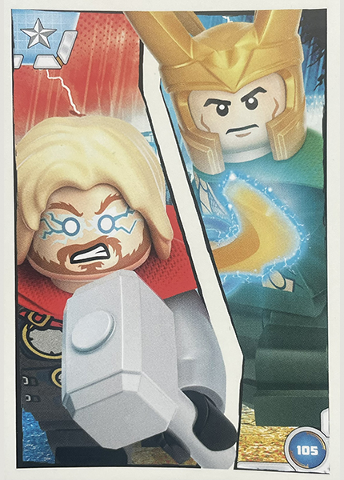 Avengers Trading Card Collection (Polish) Series 1 - # 105 Thor kontra Loki